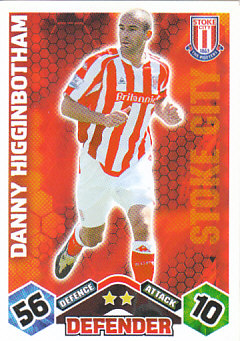 Danny Higginbotham Stoke City 2009/10 Topps Match Attax #257